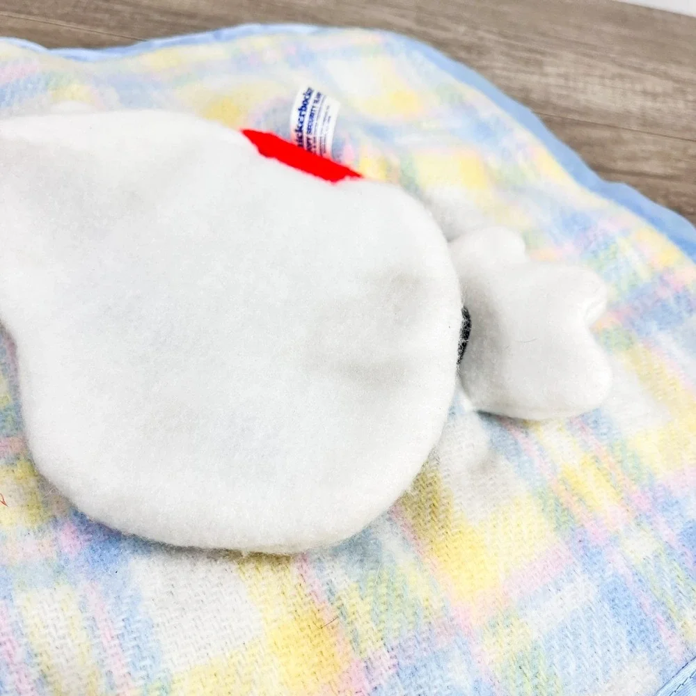 Vintage Knickerbocker Snoopy Plaid Satin Baby Security‎ Blanket Peanuts RARE